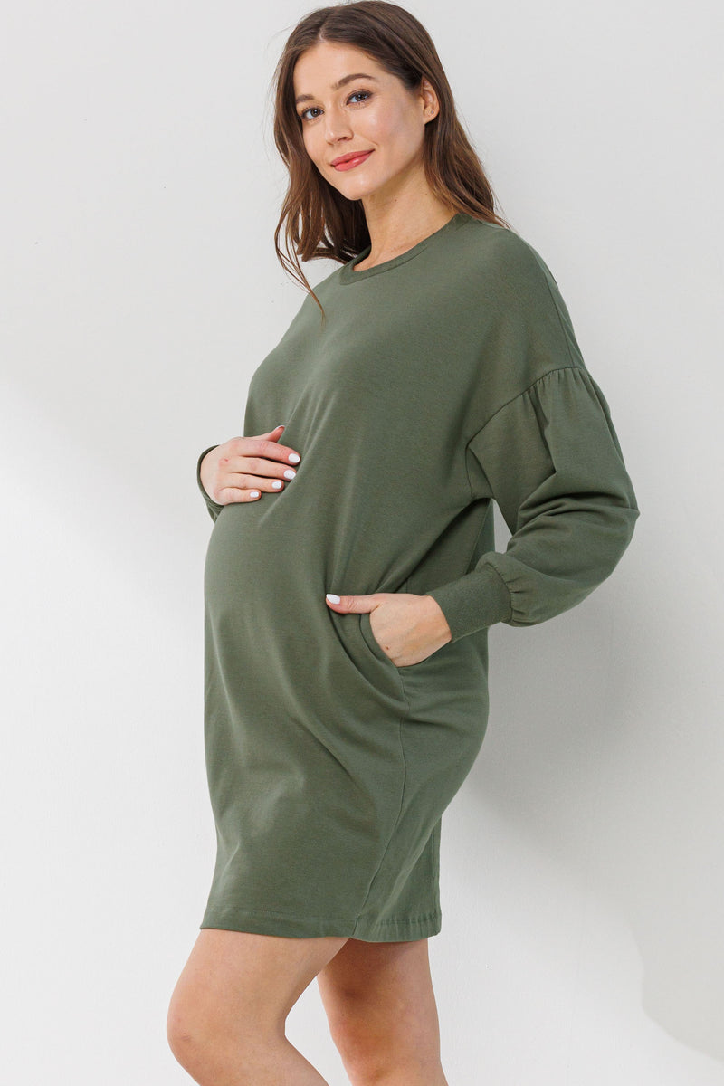 Tunic Sweatshirt W/ Pockets - Yo Mama Maternity