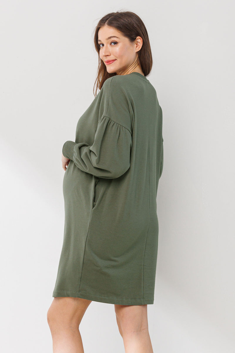 Tunic Sweatshirt W/ Pockets - Yo Mama Maternity