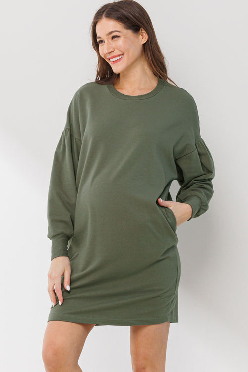 Tunic Sweatshirt W/ Pockets - Yo Mama Maternity