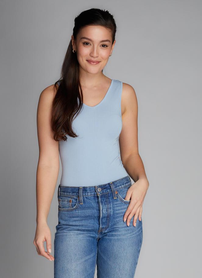 Bamboo Cotton Scoop Tank - Yo Mama Maternity