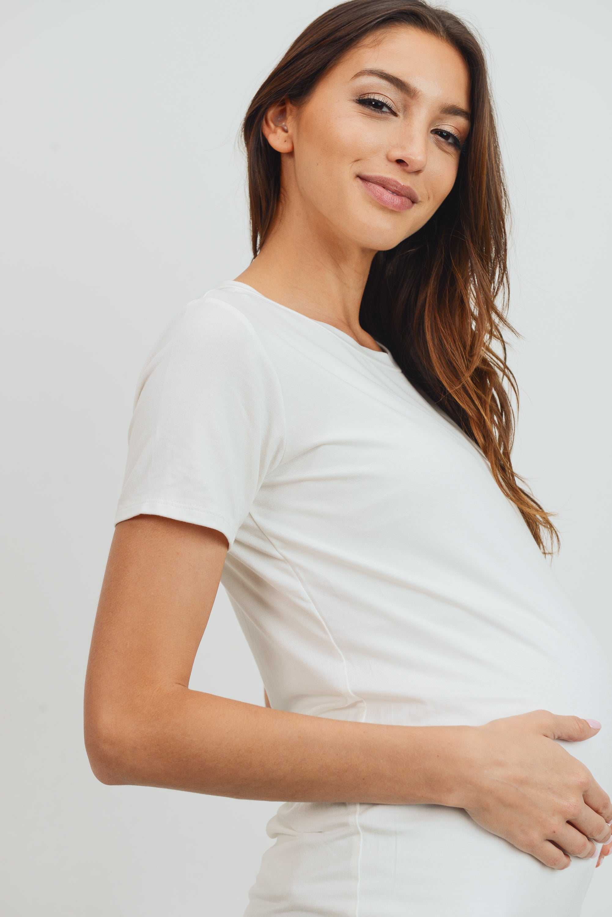 Jersey Scoop Neck Tee - Nursing & Maternity Clothes