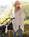 Cable Knit Poncho - Yo Mama Maternity