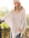 Cable Knit Poncho - Yo Mama Maternity