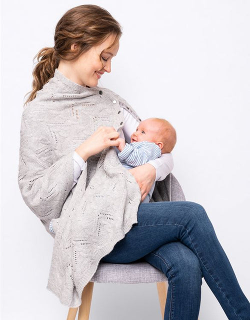 Cable Knit Poncho - Yo Mama Maternity