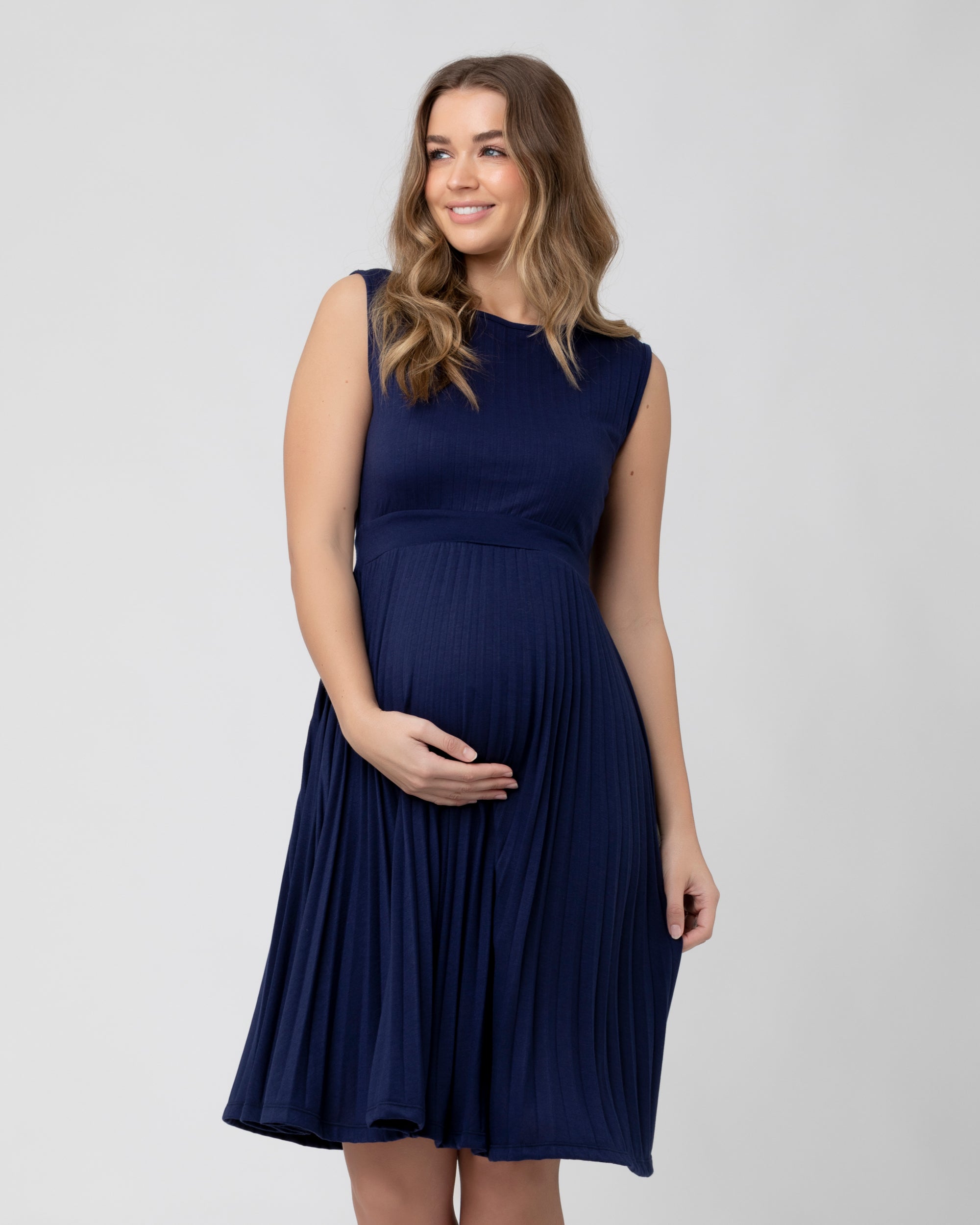 Knife Pleat Dress - Yo Mama Maternity