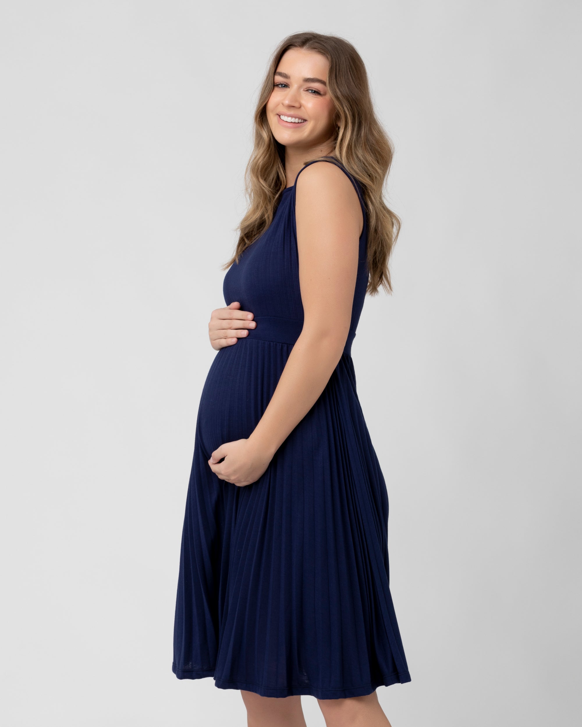 Knife Pleat Dress - Yo Mama Maternity