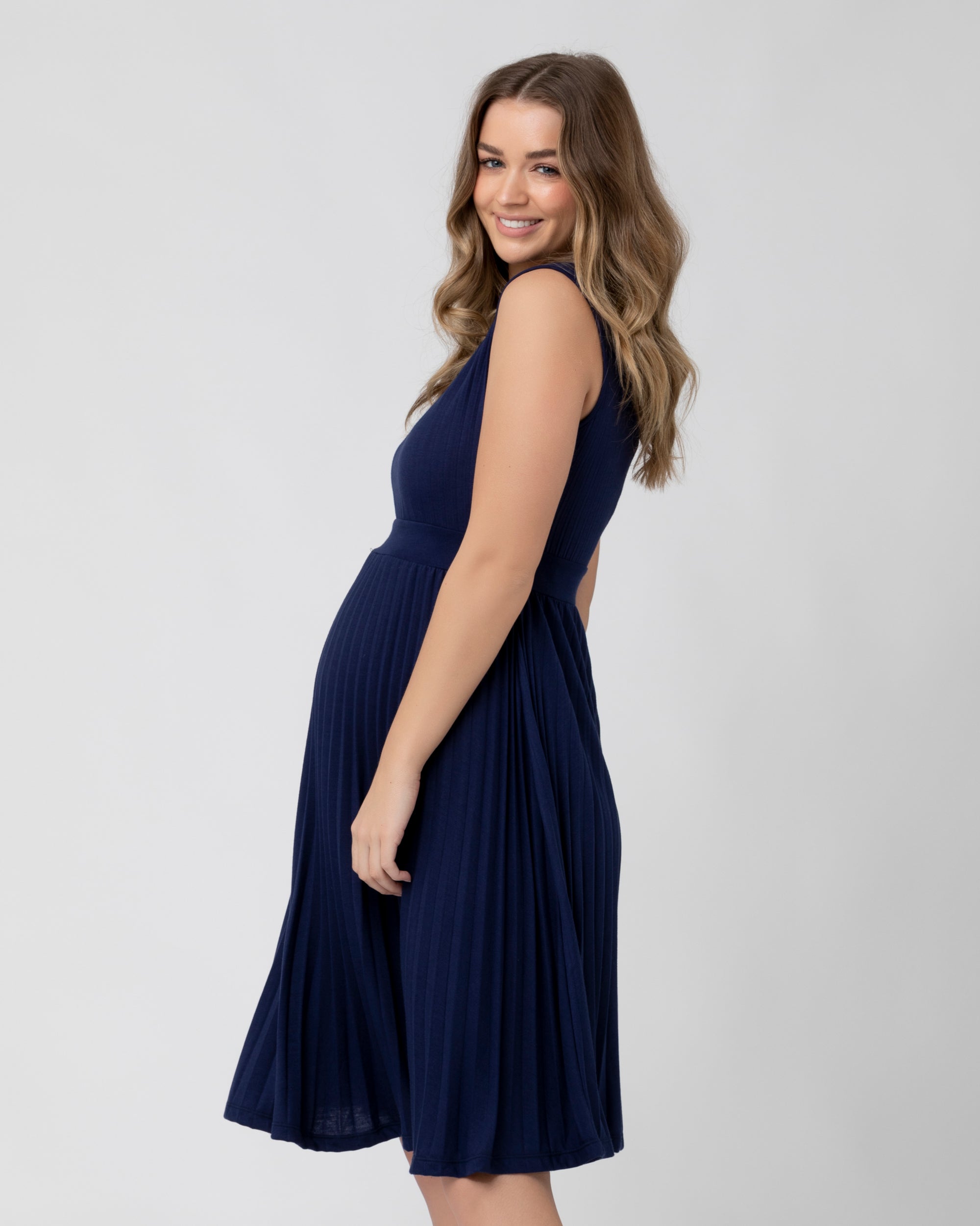 Knife Pleat Dress - Yo Mama Maternity