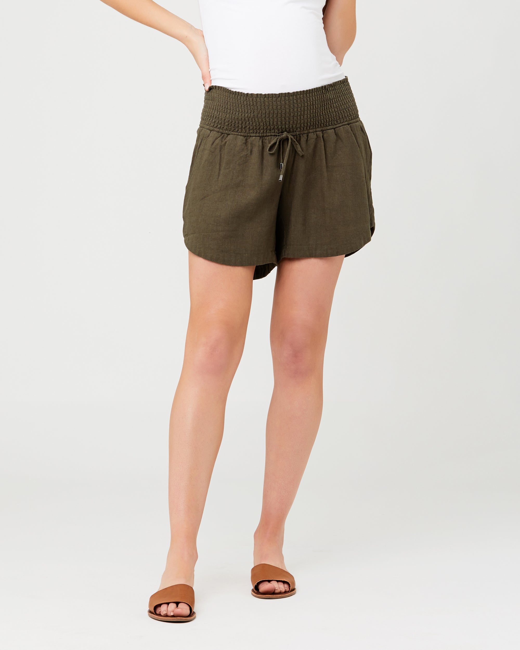 Byron Shirred Short - Yo Mama Maternity