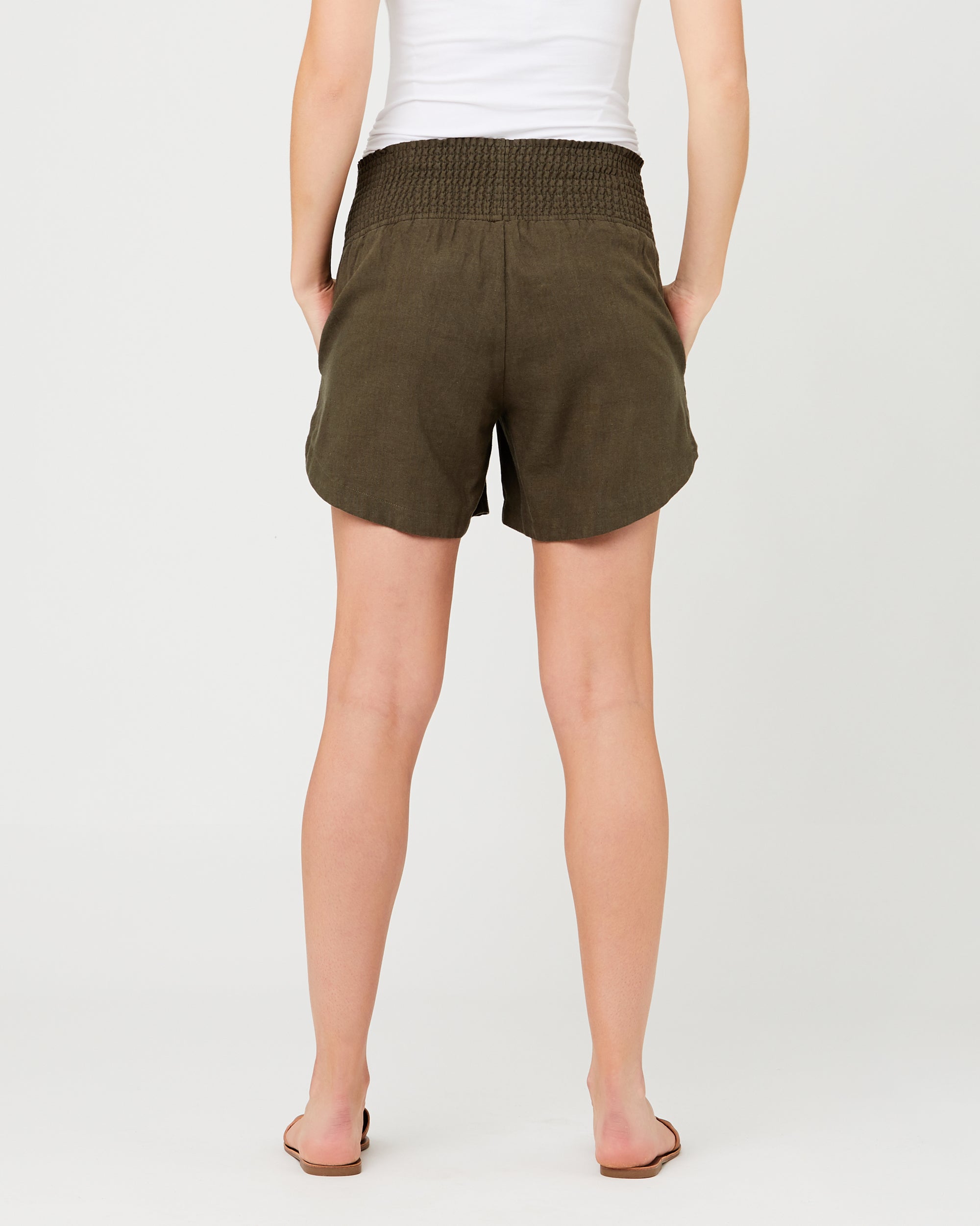 Byron Shirred Short - Yo Mama Maternity