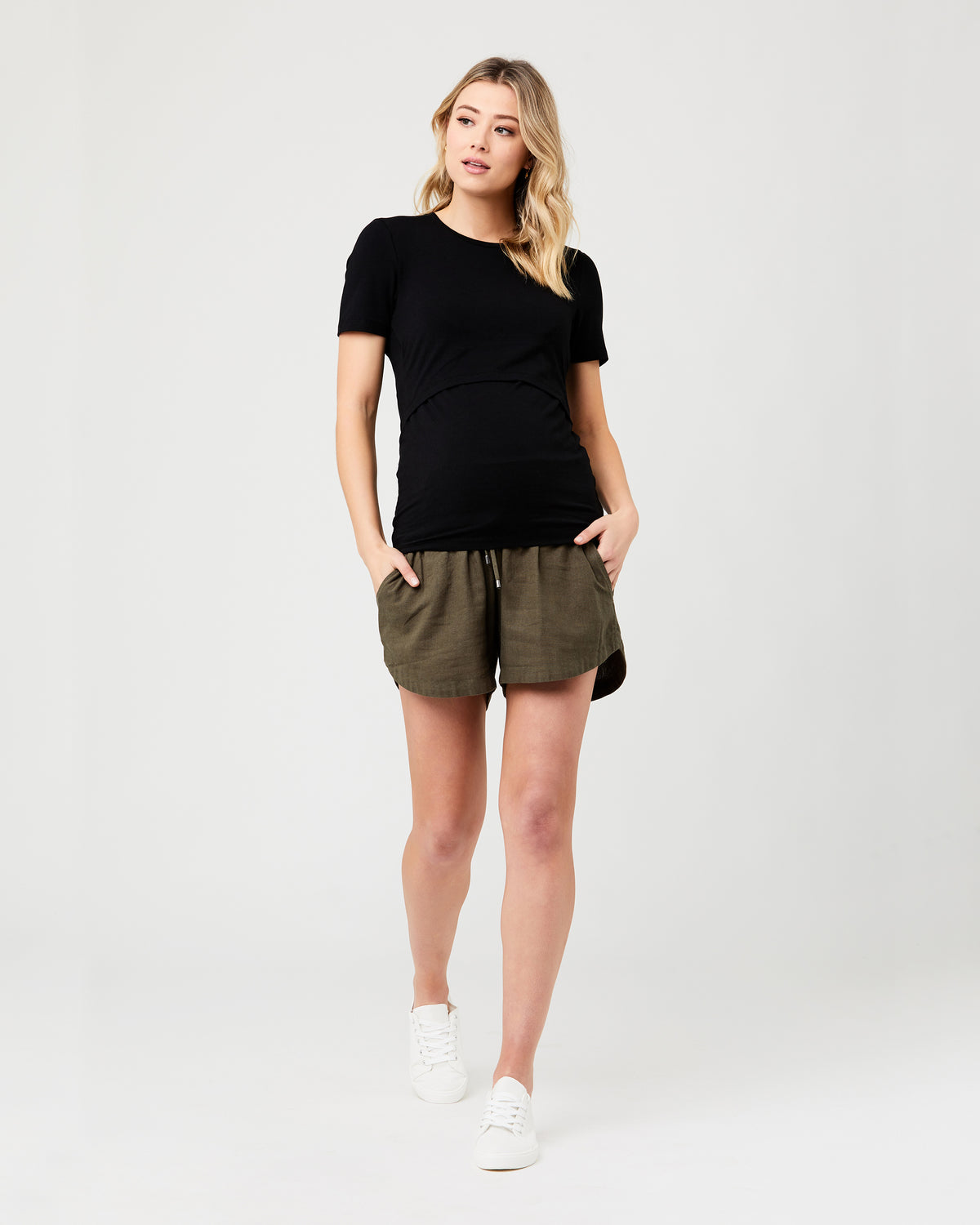 Byron Shirred Short - Yo Mama Maternity