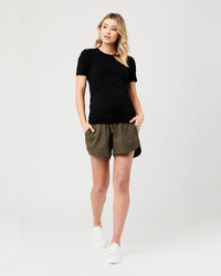 Byron Shirred Short - Yo Mama Maternity