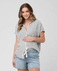 Ada Relaxed Button Down - Yo Mama Maternity