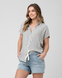 Ada Relaxed Button Down - Yo Mama Maternity