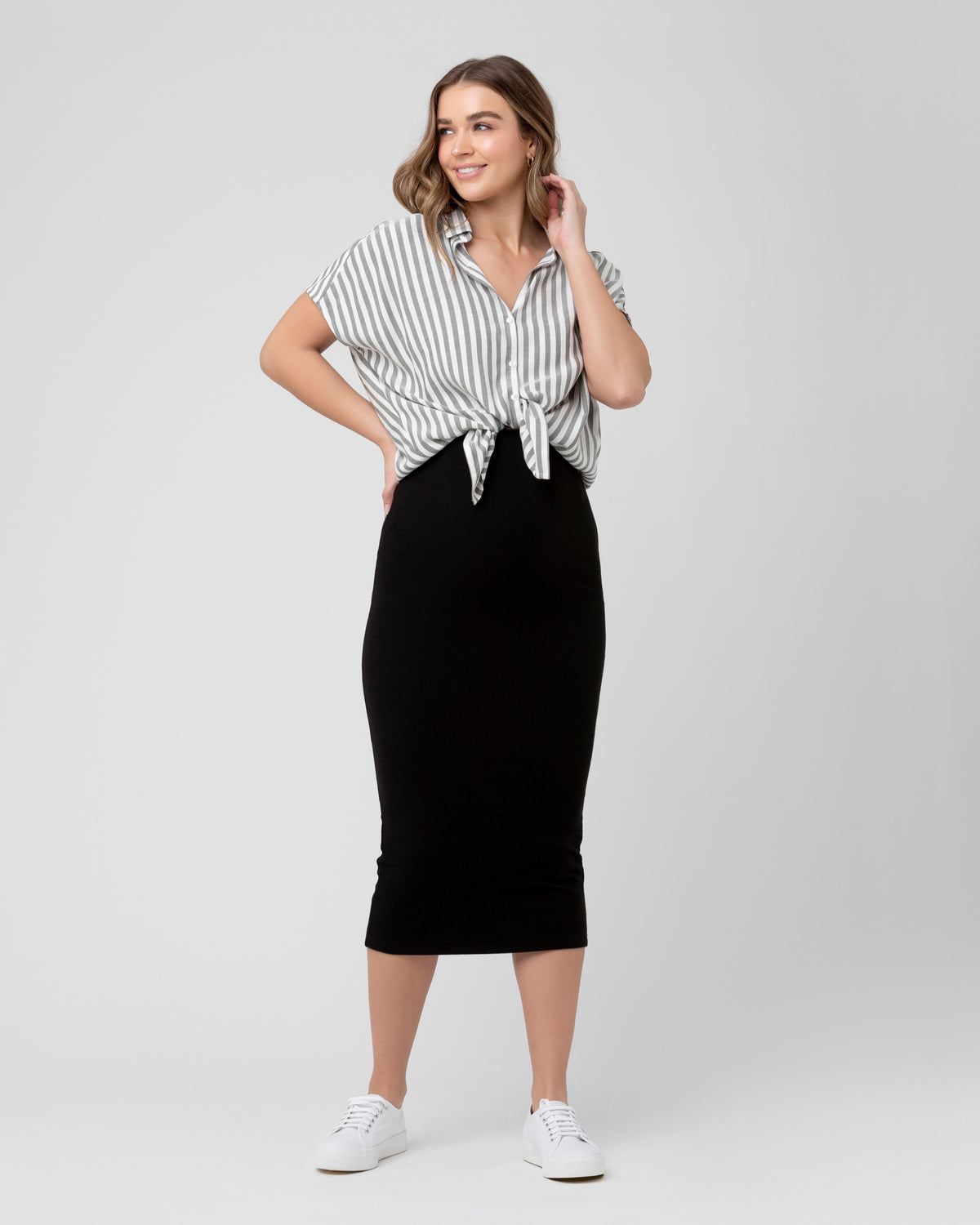 Ada Relaxed Button Down - Yo Mama Maternity