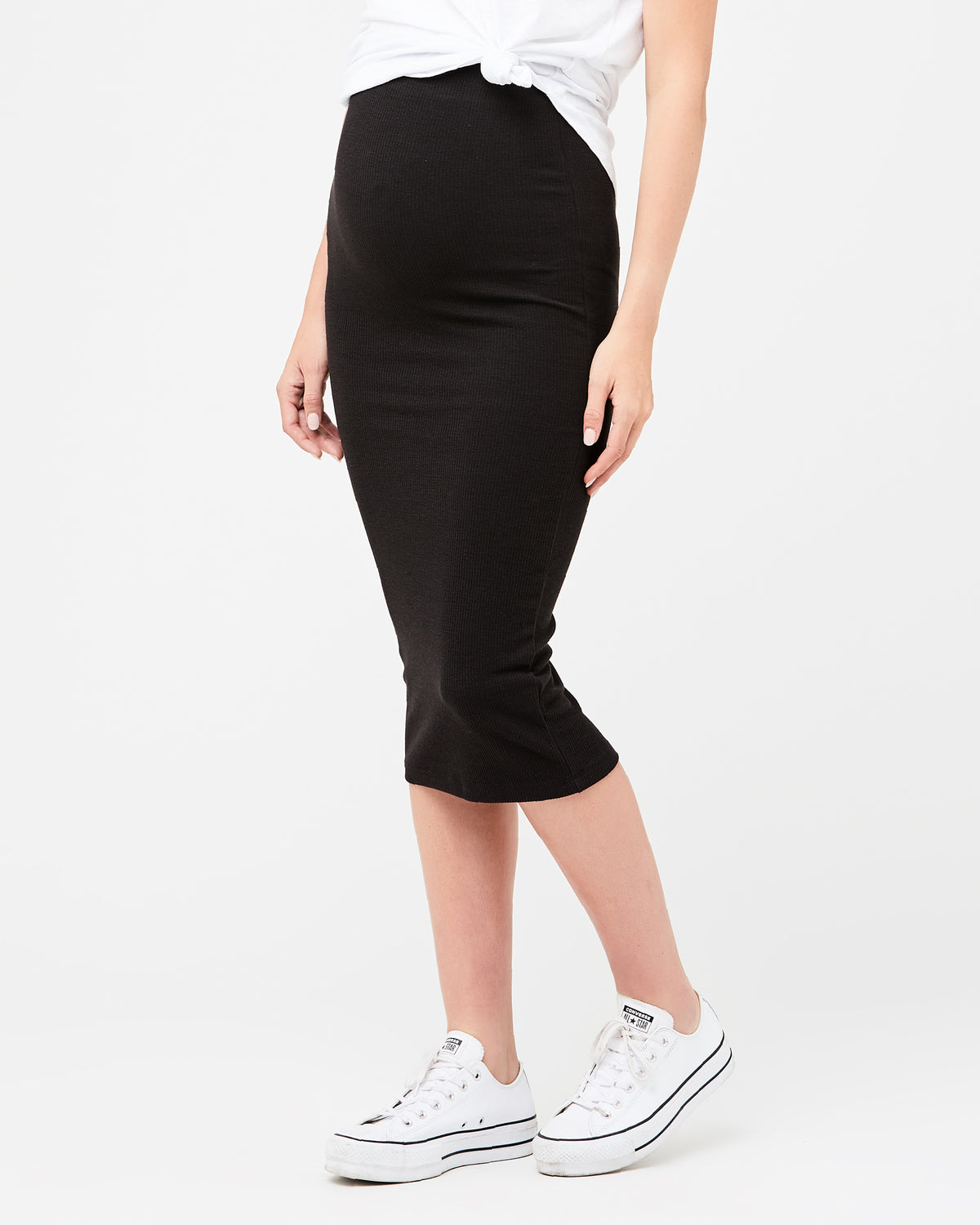 Ribbed Knit Pencil Skirt - Nursing & Maternity Clothes