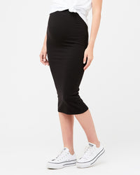Ribbed Knit Pencil Skirt - Nursing & Maternity Clothes