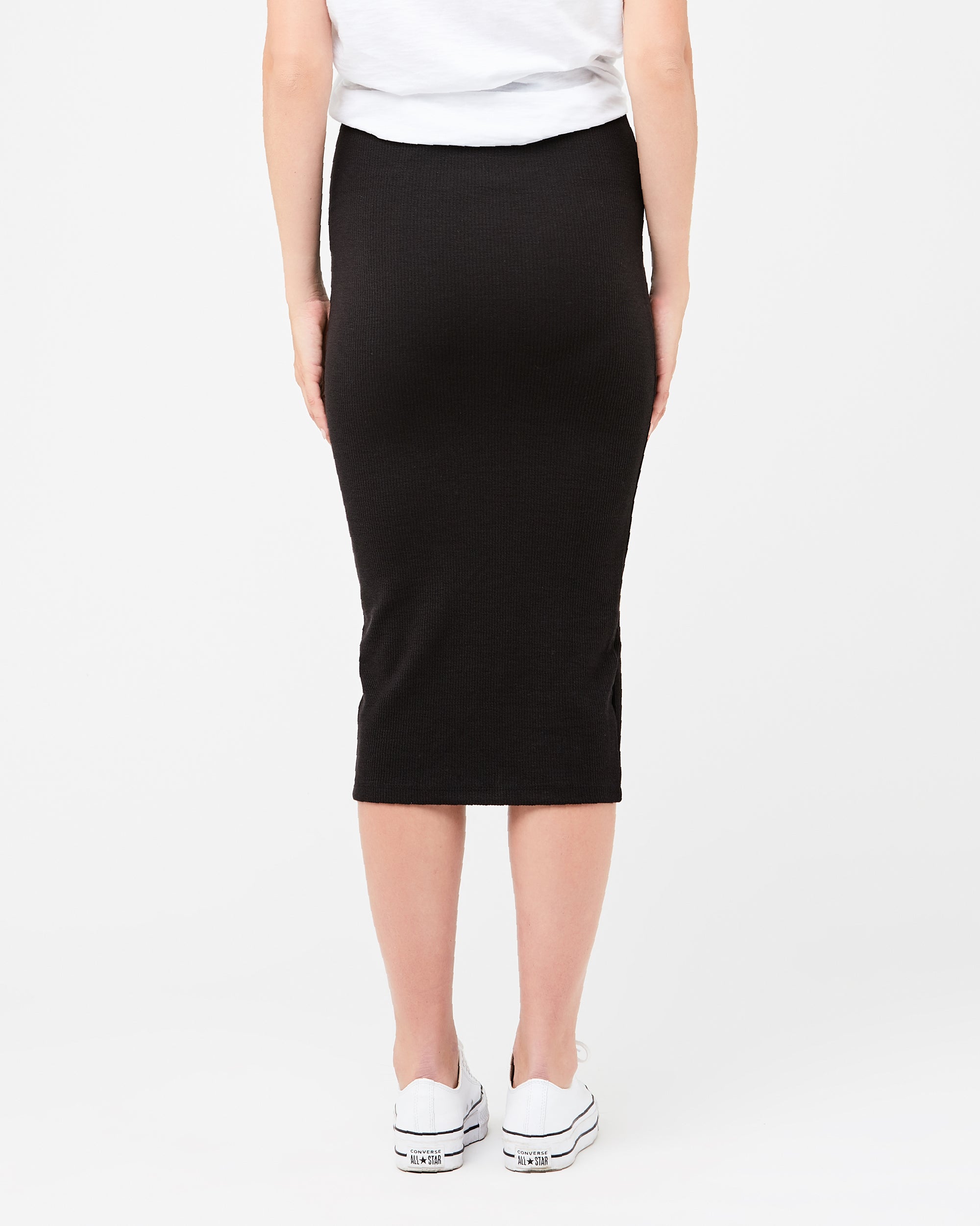 Ribbed Knit Pencil Skirt - Nursing & Maternity Clothes