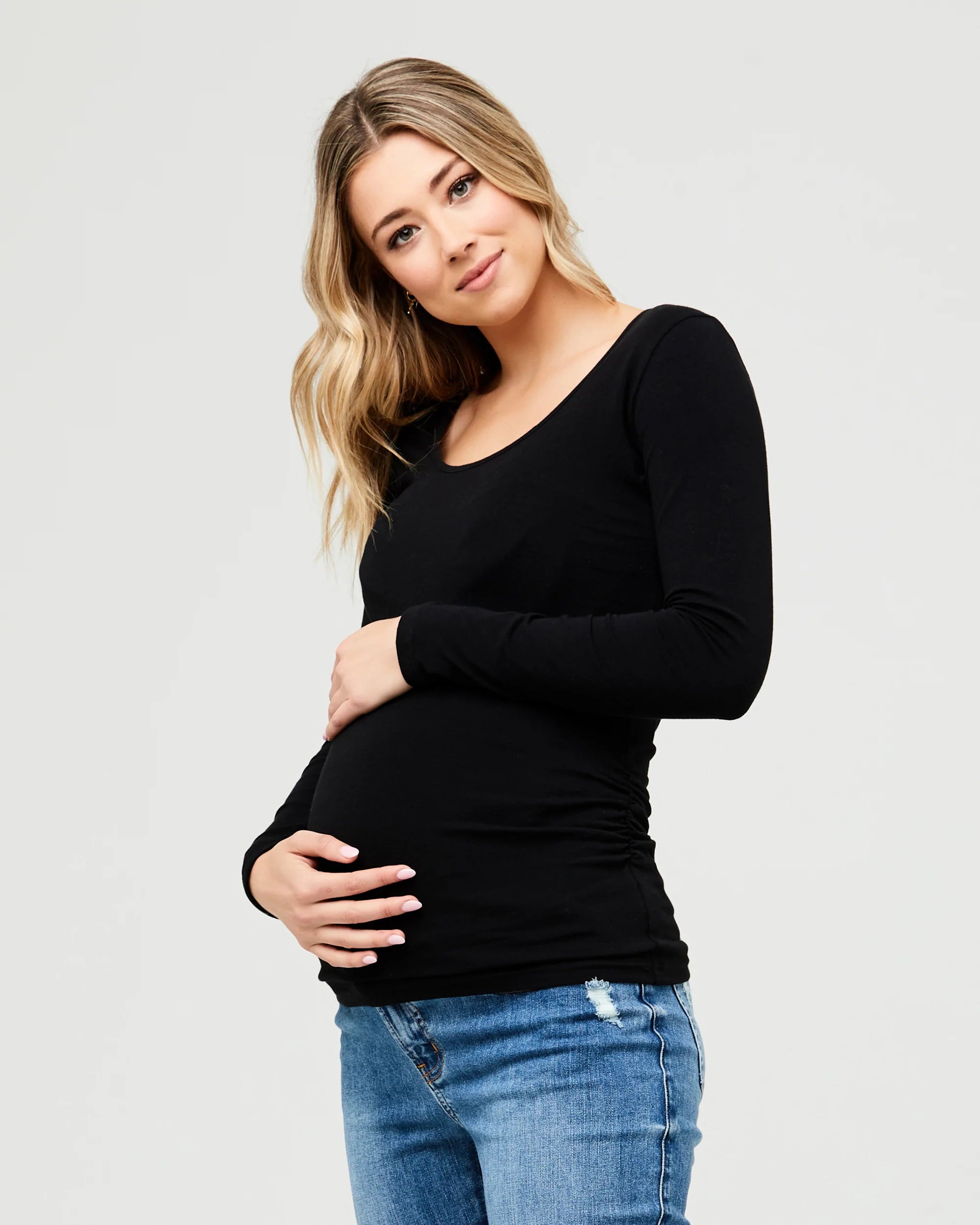 Organic LS Tube Tee - Yo Mama Maternity