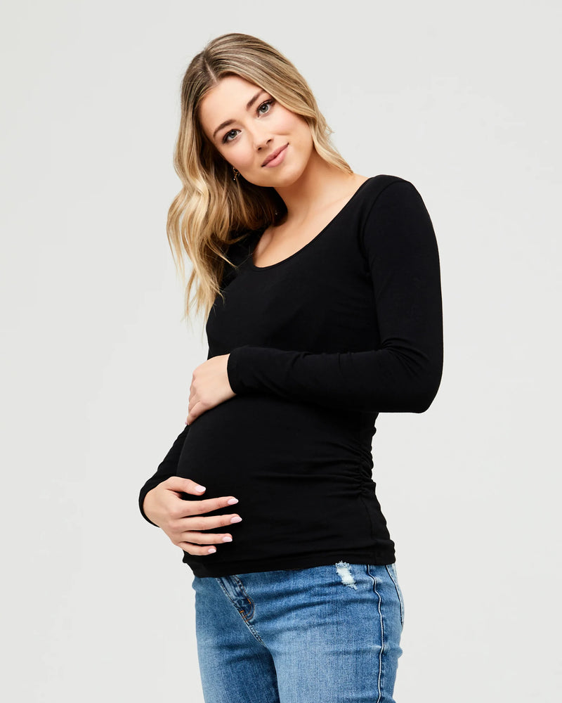 Organic LS Tube Tee - Yo Mama Maternity