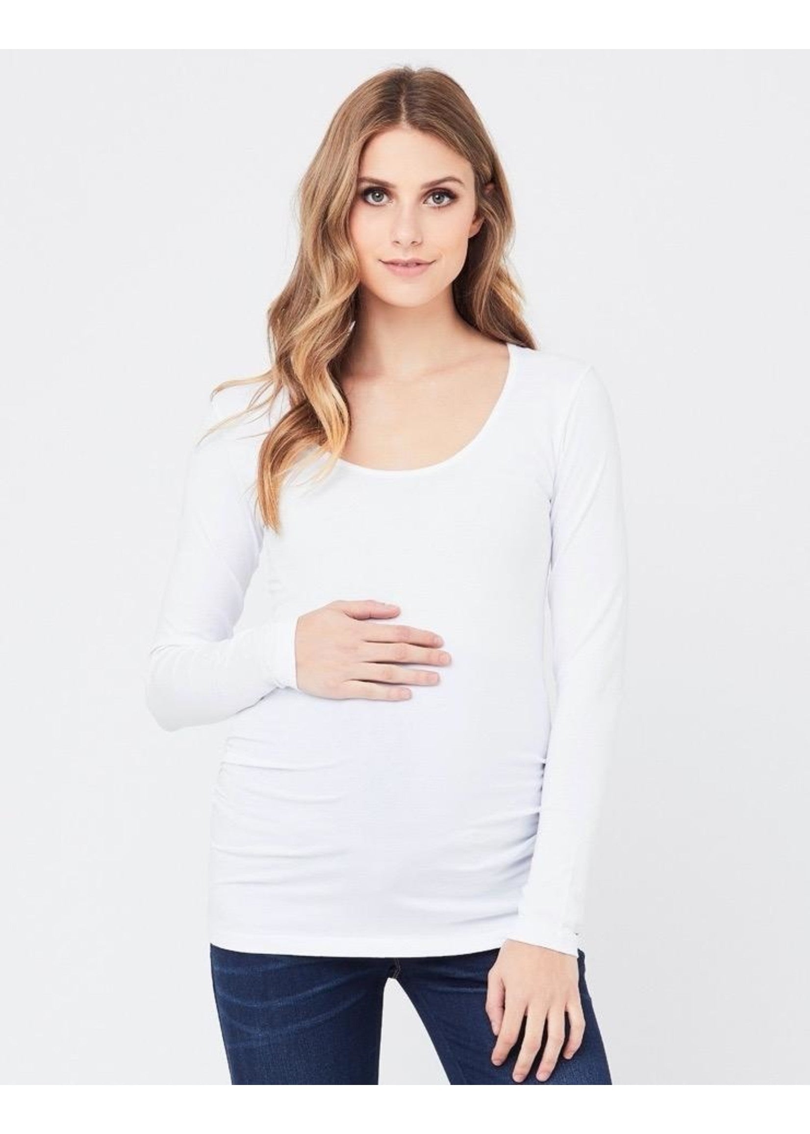 Organic LS Tube Tee - Yo Mama Maternity