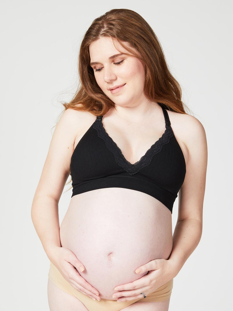 Tutti Frutti Maternity & Nursing Bra - Black - Petite – Mae Apparel