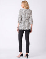 Front Tuck Printed Blouse - Yo Mama Maternity